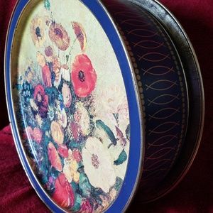 50s Sunshine Biscuit Tin Box With 2 Trays